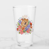 SMOOTH Chow 16 ozガラス – デザイン前面と背面 タンブラーグラス (正面)