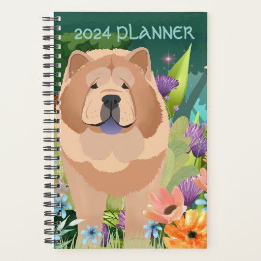 SMOOTH CHOW 2024デイリープランナーカスタマイズ文字 プランナー手帳 (正面)