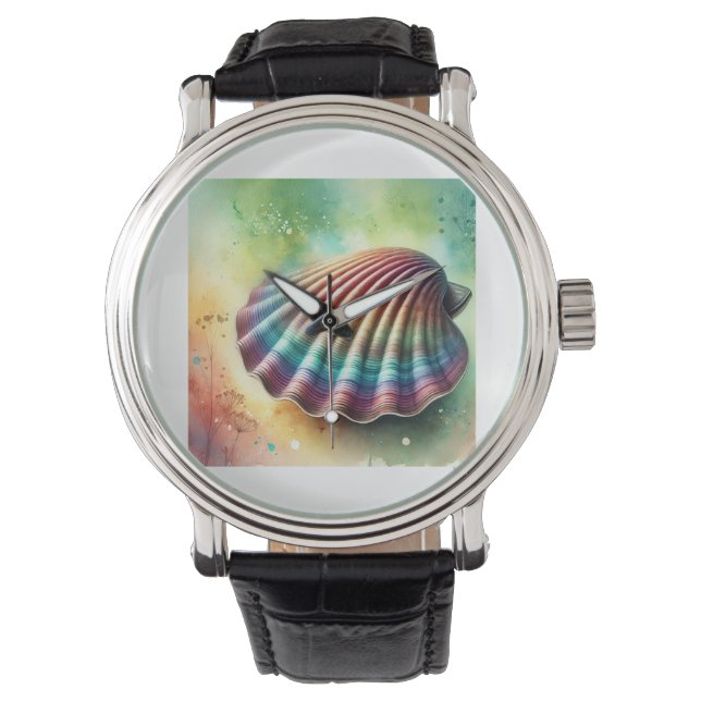 Smooth Clam in the Ocean Light 040924AREF117 - Wat 腕時計 (正面)