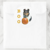 Smooth Collie Boo – ステッカー (バッグ)