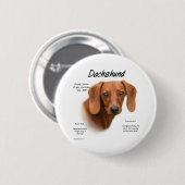 Smooth Dachshand Meet the Breed – ボタン 缶バッジ (正面&裏面)