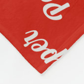 Smooth Dachshund Santa Dog Custom Name Christmas フリースブランケット (角)