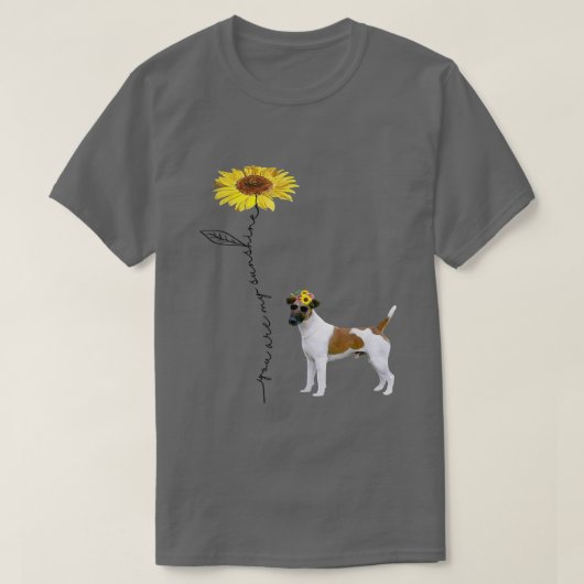 Smooth Fo Terrier、私の友人、私の太陽 Tシャツ (デザイン正面)