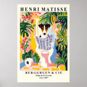 Smooth Fox Terrier On a Toilet - Funny Matisse ポスター (正面)
