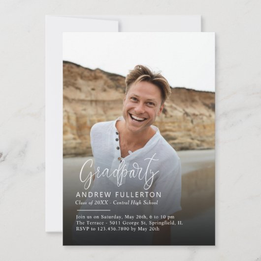 Smooth Note卒業パーティー招待状 招待状 (正面)