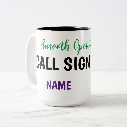 Smooth Operator HAM Radio Mag ツートーンマグカップ (正面左)