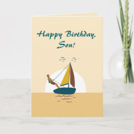 SMOOTH SAILING SON BIRTHDAY CARD サンキューカード