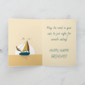 SMOOTH SAILING SON BIRTHDAY CARD サンキューカード (内部)
