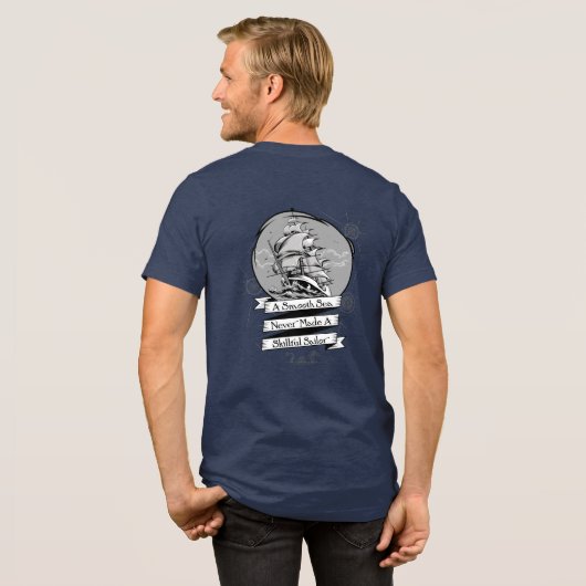 Smooth Sea Classic Nautical Official Salt Gear トライブレンドTシャツ (フル背面)