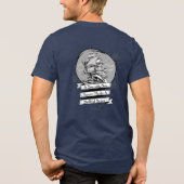 Smooth Sea Classic Nautical Official Salt Gear トライブレンドTシャツ (裏面)