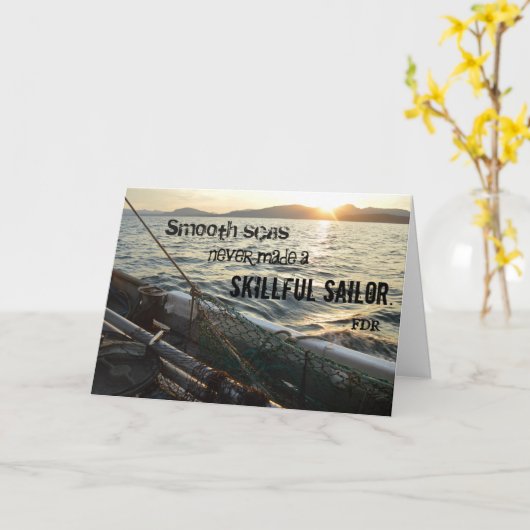 Smooth Seasカード カード (黄色い花)