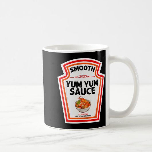 Smooth Yum Yum Sauce Condiment Costume Matching コーヒーマグカップ (右)