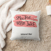 Smoothie juice sympathisches Bar Schild T-Shirt クッション (ブランケット)