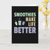 Smoothies Make Life Better Fruity カード (黄色い花)