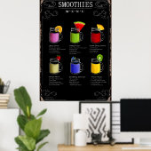 Smoothies Menu ポスター (ホームオフィス)
