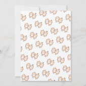 S'moreおもしろいかわいいキャンプファイアベビーシャワー 招待状 (裏面)