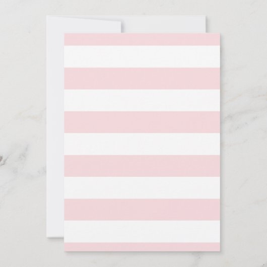 S'moreおもしろいかわいいピンクガール誕生日 招待状 (裏面)