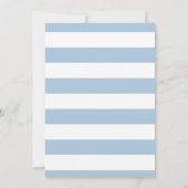 S'moreおもしろいかわいいブルーボーイ1st誕生日 招待状 (裏面)