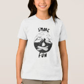 S'moreおもしろいが多い トライブレンドＴシャツ (正面)