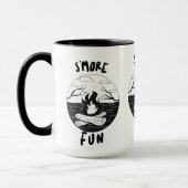 S'moreおもしろいが多い マグカップ (左)