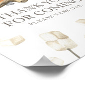 S'moreおもしろいの赤ちゃんシャワーありがとう来。 ポスター (角)