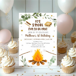 S'Moreおもしろいは自分のホームキャンプファイア誕生日になる 招待状