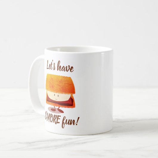 S'moreおもしろいキャラクターのマグカップ コーヒーマグカップ (正面左)