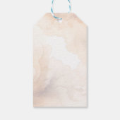 S'moreおもしろいキャンプファイアパーティーサンキューメッセージカード ギフトタグ (裏面)