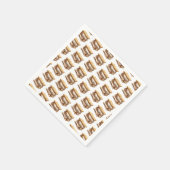 Smoreおもしろいキュートキャンプファイヤーキャンプ子供の誕生日 スタンダードカクテルナプキン (角)