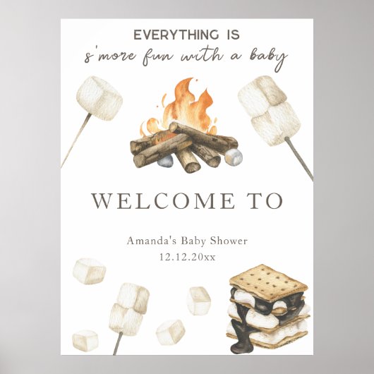 S'moreおもしろいシャワーへようこそ ポスター (正面)