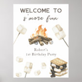 S'moreおもしろい1st誕生日パーティーへようこそ ポスター (正面)