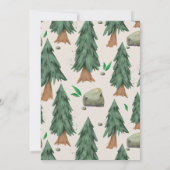 S'moreおもしろい |キャンプ誕生日パーティー 招待状 (裏面)