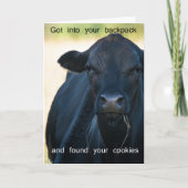 s'moreのクッキーがほしいと思って下さい カード (正面)