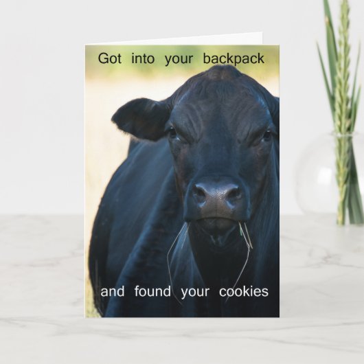 s'moreのクッキーがほしいと思って下さい カード (正面)