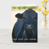 s'moreのクッキーがほしいと思って下さい カード (黄色い花)