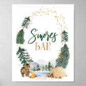 S'moreのバーパーティー標識 ポスター (正面)