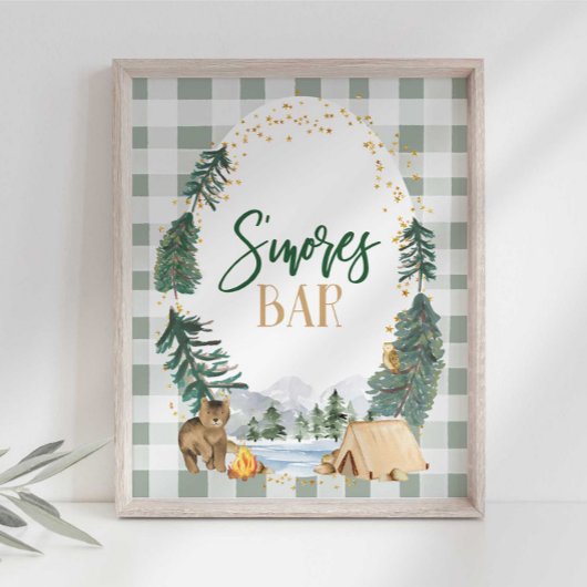S'moreのバーパーティー標識 ポスター