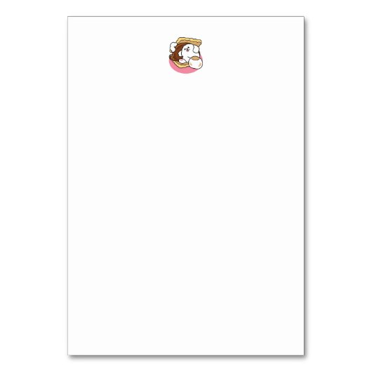 S'moreよりもフルフィファ – かわいい犬とデザートパン テーブルナンバー (裏面)