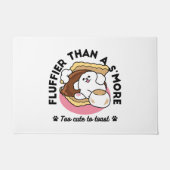 S'moreよりもフルフィファ – かわいい犬とデザートパン ドアマット (正面)