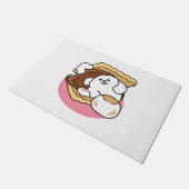 S'moreよりもフルフィファ – かわいい犬とデザートパン ドアマット (アングル)