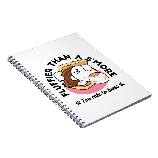 S'moreよりもフルフィファ – かわいい犬とデザートパン ノートブック (右側)