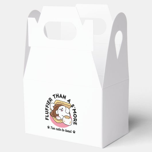 S'moreよりもフルフィファ – かわいい犬とデザートパン フェイバーボックス (オープン)