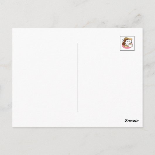 S'moreよりもフルフィファ – かわいい犬とデザートパン ポストカード (裏面)