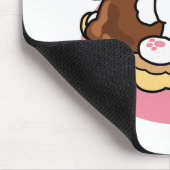 S'moreよりもフルフィファ – かわいい犬とデザートパン マウスパッド (コーナー)