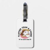 S'moreよりもフルフィファ – かわいい犬とデザートパン ラゲッジタグ (裏面縦)