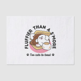 S'moreよりもフルフィファ – かわいい犬とデザートパン 薄葉紙