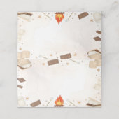 S'moreキャンプファイアフードテント座席表 プレイスカード (外部開封)