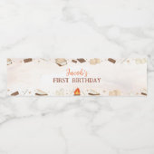 S'moreキャンプファイヤーキャンプ子供の誕生日 ペットボトルラベル (シングルラベル)