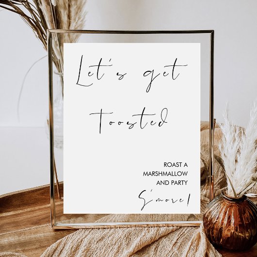 S'moreステーションバー |マシュマロの結婚ロースト ポスター