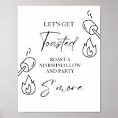 S'moreバーメニューサインモアバーS'mores Station Out ポスター (正面)